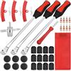 Zocipro 35Pcs Kit Leve per Pneumatici in Acciaio - 3 Leve di Montaggio, 6 Toppe di Riparazione, 3 Cerchioni Protettivi per Cambio dei Pneumatici Moto e Biciclette
