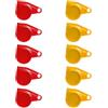 JNNJ 10 Pezzi Tappi Antipolvere Per Valvole, Cappucci Parapolvere Auto Moto In Plastica, Camion Coperture Valvole Universali Per Camion Pacchetto Colore Rosso Giallastro, Cappucci Alta Qualità