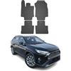 OMAC Tappetini in Gomma Compatibili con Toyota RAV4 2019-2025 Tappetini Auto Gomma Nero 4tlg