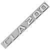 KARFRI ABS Nero CLA 200 Logo CLA200 Emblema Lettera Adesivo Bagagliaio Distintivo Compatibile Con Mercedes Benz CLA200 W117 C117 W118 C118 Accessori (Color : Chrome)