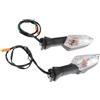 Generico Luci frecce di direzione Indicatori Di Direzione Per Moto Per KAWASAKI KLE, Per Versys 1000/650, Per ZRX 1200, ER-6N Frecce E Luci Di Segnalazione(CHIARO)