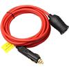JZK 12V 24V Cavo di prolunga per accendisigari per auto 3.6 metri lungo cavo di prolunga per auto con fusibile da 15 A 250 V, cavo per presa maschio-femmina per apparecchi elettrici per veicoli