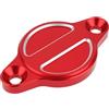 eMagTech Coperchio Tappo Filtro Olio CNC Alluminio Compatibile con Ducati Monster 696 821 937 1100 1200 S Multistrada Hypermotard Rosso
