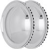 Hansen Styling Parts Set di copricerchi universali (2 pezzi) da 15 pollici - Moon Caps per auto d'epoca (in metallo cromato)