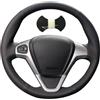 Shining Wheat Coprivolante cucito a mano per Ford Fiesta 2008-2013 Ecosport 2013-2016 (linea bianca)