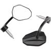 WEbjay Specchietti Moto Utilizzo adatto for Yamaha MT07 FZ07 FZ09 MT09 MT-07 MT-09 Tracer universale 7/8 22mm Handle Bar End Specchietto retrovisore Specchietto retrovisore moto Specchietti Scooter(Color:St