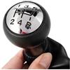 Cttabkl Compatibile con Peugeot per 207 307 308 406 Pomello del Cambio per Auto a 5 velocità con ghetta Copri pomello del Cambio per Auto Completo Pomelli Leva Cambio