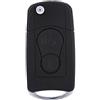 Chiyyak Custodia di Ricambio per Chiave per Ssangyong Actyon Kyron Rexton, Robusta Plastica ABS, Nessuna Programmazione Necessaria, 2 Pulsanti