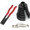 ZRHYRG Kit giunti alberi di trasmissione Kit cuffia semiasse divisa, soffietti adesivi per albero motore, universale, con pinze e clip, accessori per attrezzi di riparazione auto(Boot-plier)