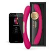 LELO BOOMERANG Vibratore a Doppia Estremità per Coppie con App Bluetooth e 10 Modalità di Piacere, Vibratore Doppia Penetrazione, Cerise