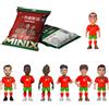 MINIX - World Cup Football Stars Mini Formato - Portogallo - Sacchetto a Sorpresa - Personaggio da Collezione da 7 cm