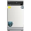 Cecotec Lavastoviglie Libera Installazione 45 cm Bolero Aguazero 4360 Inox. 11 Coperti, 6 Programmi, Classe D, Inverter Plus Duo, Pannello Touch, Super Dry, Save+, AutoClean, Delay Start, Inox