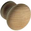 ALLES IM GRIFF Pomello per mobili Hemera Ø 45 mm - Pomello per mobili in legno profondità 29 mm - Pomello per armadio, abete rosso grezzo