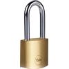 Yale Lucchetto in ottone Y110B/30/132/1 corpo 30mm, arco lungo in acciaio, 3 chiavi