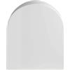 Gala Nexo - Sedile fisso per WC con kit di fissaggio e cerniere in acciaio inox, colore bianco, misure 45,5 x 36 x 6 cm, modello E53516010