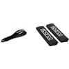 Sparco Performance Cinghia di Traino - Nero - Mass. 2000kg - 16mm Foro & SPC1204BK Protezioni per Cintura di Sicurezza, Nero, Set di 2