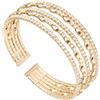BAOKELAN Braccialetti con strass per donne multistrato braccialetto di cristallo per gioielli da sposa, 2.2 inches, Strass