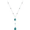 HeyMeili Boho Turchese Collana Choker Vintage Amore Ciondolo Collana Argento 925 Perline Turchese Gioielli per Le Donne Ragazze