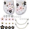DKDDSSS 26 Pezzi Decorazione Scarpe, Accessori Scarpe con Diamanti Cristallo, Accessori per Scarpe Fai-da-te, Shoe Decoration, Ideali per Zoccoli da Giardino, Sandali da Spiaggia, per Ragazze, Donne