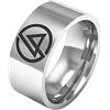 Generic LP' Linkin Rock Band Anello Hybrid Theory Titanium Steel Band per fan, O, Metallo