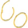 Body CAC 20G 18G 16G 316L acciaio chirurgico segmento clicker incernierato naso anello cerchio setto piercing labbro helix cartilagine orecchini diametro 5 mm a 12 mm, oro-argento-nero-oro rosa,