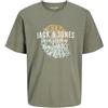 JACK & JONES Jjgradient Print Tee SS Crew Neck, Nero, L