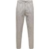 ONLY & SONS Onsleo Tap Lin Mix 0006 - Pantaloni, Teak, 34W x 32L