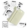ORGBRO X3 Stampante Termica Bluetooth, Mini Stampante Portatile Senza Fili per Casa/Ufficio/Viaggi, Appunti, Foto, Etichette, Planner, 300DPI Stampante Adesivi per Smartphone-iOS/Android (Verde oliva)