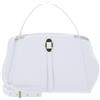 Coccinelle Pelle borsetta borsa a tracolla Chara Handbag Grained Leather Brillant White bianco