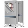 CXYZM asciugatrice Risparmio energetico, con Telecomando 2300 W Salva elettricità Risparmia Electric Air Assicatore Vestiti Interni riscaldati (Colore: Blu)