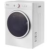 Bonnlo Asciugatrice 3 KG, asciugatrice di scarico 220 V, 900 W, mini asciugatrice con pomello in acciaio inox e ABS, bianco (3 kg)