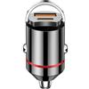Vinmooog Caricatore Auto USB-C + USB-A 30W PD QC3.0 - Caricabatterie Accendisigari Con Ricarica Rapida per Cellulare - Accessori Auto