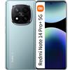 XIAOMI Redmi Note 14 Pro+ 5G Smartphone 8+256GB Batteria 5110mAh 6,67 Qualcomm SM7635 Snapdragon 7s Gen 3, con caricabatterie, senza NFC, Blu