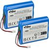 vhbw 2x batteria sostituisce Zafferano BAT04705506701900, 8056300198024 per lampada da tavolo, da comodino (7800mAh, 3,7V, Li-Ion)