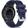 MoKo Cinturino Sportivo Compatibile con Samsung Galaxy Watch 3 45mm/Gear S3 | per S3 Frontier/Classic/Galaxy Watch 46mm, Morbido Silicone, Impermeabile e Traspirante, Cinturino 22mm, per Uomo e Donna