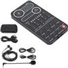 Cuifati Mixer Audio per Youtube, Tiktok Live, Set di Schede Audio Live Stream Cambia Voce con Cuffie, Cavo Audio, Custodia Compatibile con Telefono e Computer(K9)