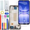 HLYGZX Display Schermo per Samsung A34 A346B A346B/DS OLED Nero con Cornice