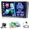 Hikity [4+64GB] Android 15 Radio Wireless Carplay Android Auto per Audi A3 2008-2012 con Touch Screen da 9 Pollici Navi GPS Mirror Link HiFi Bluetooth Backup Camera