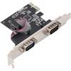 VBESTLIFE Scheda Combinata Parallela Seriale PCI con Duali Porte Seriali 232, Scheda Adattatore Combinato PCI, Controller della Scheda di Espansione PCI, Scheda PCI a Stampante