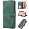 TiHen Compatible con Samsung Galaxy A50 Custodia Portafoglio [Blocco Rfid] In Pelle Con Funzione Di Supporto Antiurto e Slot Per Carte Flip Magnetica Cover Case-Verde