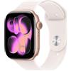 Apple Watch Series 11 GPS 42mm Smartwatch con cassa in alluminio oro rosa con cinturino sportivo Light Blush S/M. Punteggio del sonno, Fitness Tracker, monitoraggio della salute, display sempre attivo