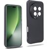 REY Cover in Gel TPU Nera per Honor Magic 8 PRO, Ultra Sottile 0,33 mm, Morbido Flessibile, Custodia Silicone