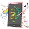 10ELED Lavagnetta LCD da 8,5-10-12 Pollici, Blocco Note Digitale con Penna Stylus, Cancellazione Istantanea, Blocco Contenuto, per Bambini e Adulti (ROSA, 12 Pollici)
