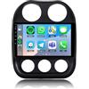 ACAVICA Autoradio Android 15 per Jeep Compass 2010-2016 - Schermo 9'' HD, CarPlay Wireless, GPS, WiFi 6.0, Bluetooth 5.4, 4+64GB - Telecamera Visione Notturna, Stereo 2 Din Multifunzione