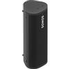Sonos Roam SL (Schwarz). Kompakte Größe und hochwertiger Sound für zuhause und unterwegs mit diesem leichten, mobilen Speaker, Kompatibel mit Lautsprecher