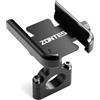 LEIOSHOP Porta Cellulare Moto Per Zontes 368G 703F 350R 350V 350S 350T 310 350 R/X/M ZT310R ZT125 G1 125U Supporto Per Cellulare Da Moto Per GPS(Handlerbar Black)