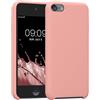 kwmobile Back-cover compatibile con Apple iPod Touch 6G / 7G (6a e 7a generazione) Back Cover Soft Case gommata in morbido silicone TPU - oro rosa matt