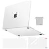 MOSISO Custodia Compatibile con MacBook Air 13 Cover M5 M4 M3 M2 2026-2022 | Copritastiera&Pellicola&Borsa&Naturale Ultra-Sottile Case per MacBook Air 13,6 pollici A3449 2025 2024, Traslucido