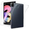 MEMELOKA Custodia per TCL Tab 10L Gen 4 10.1 Pollici + Vetro Temperato, Cover Protezione in TPU Morbido Ultra-Sottile con Airbag in Silicone Rinforzato