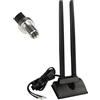 BOOBRIE TS9 Antenna 5G 4G Antenna 5dBi High Gain 2400MHz Dual MIMO TS9 Antenna a base magnetica da 2 m RG174 per router 4G LTE, hotspot Wi-Fi, dispositivi IoT industriali